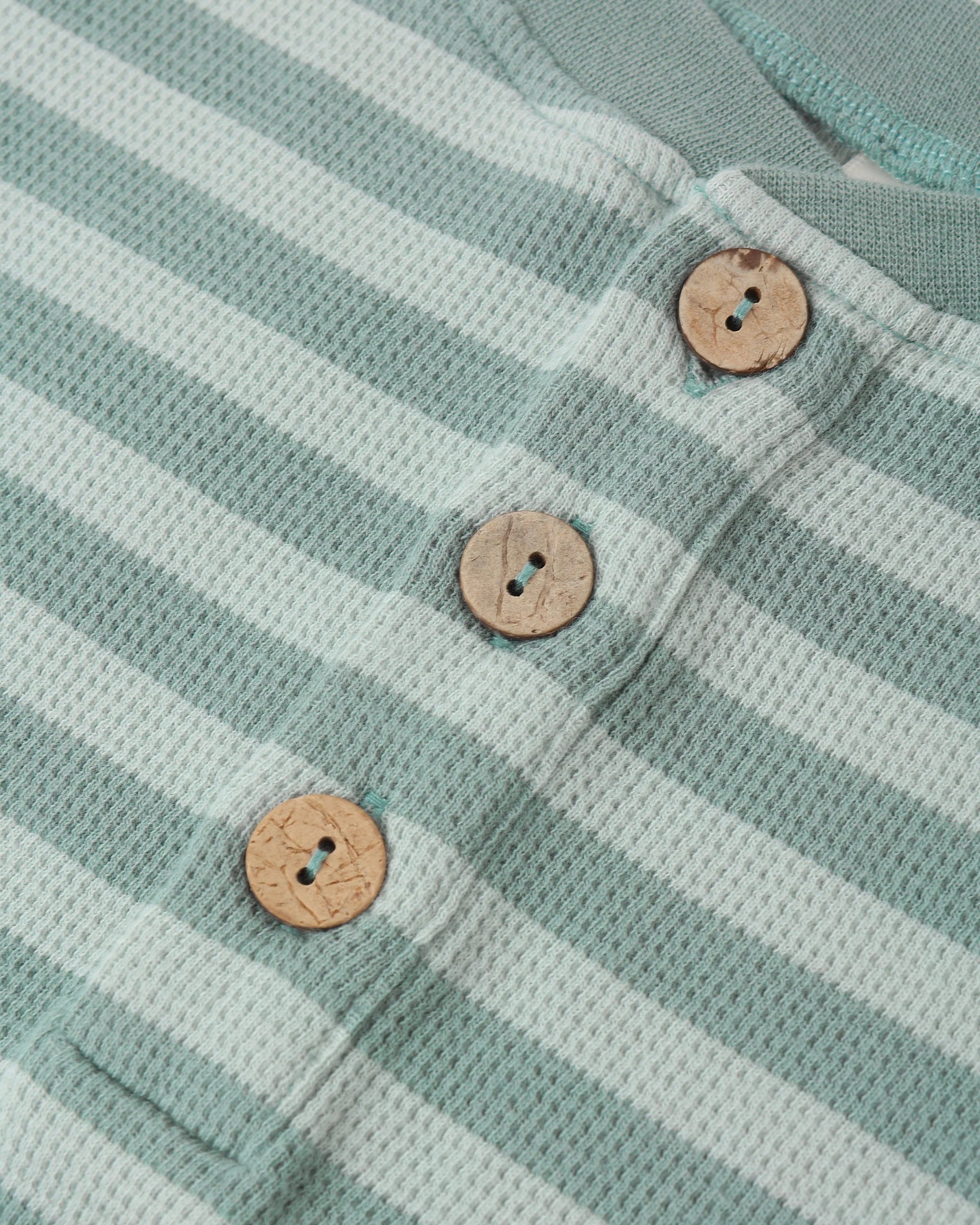 Summer Waffle Set | Sea Green Stripe