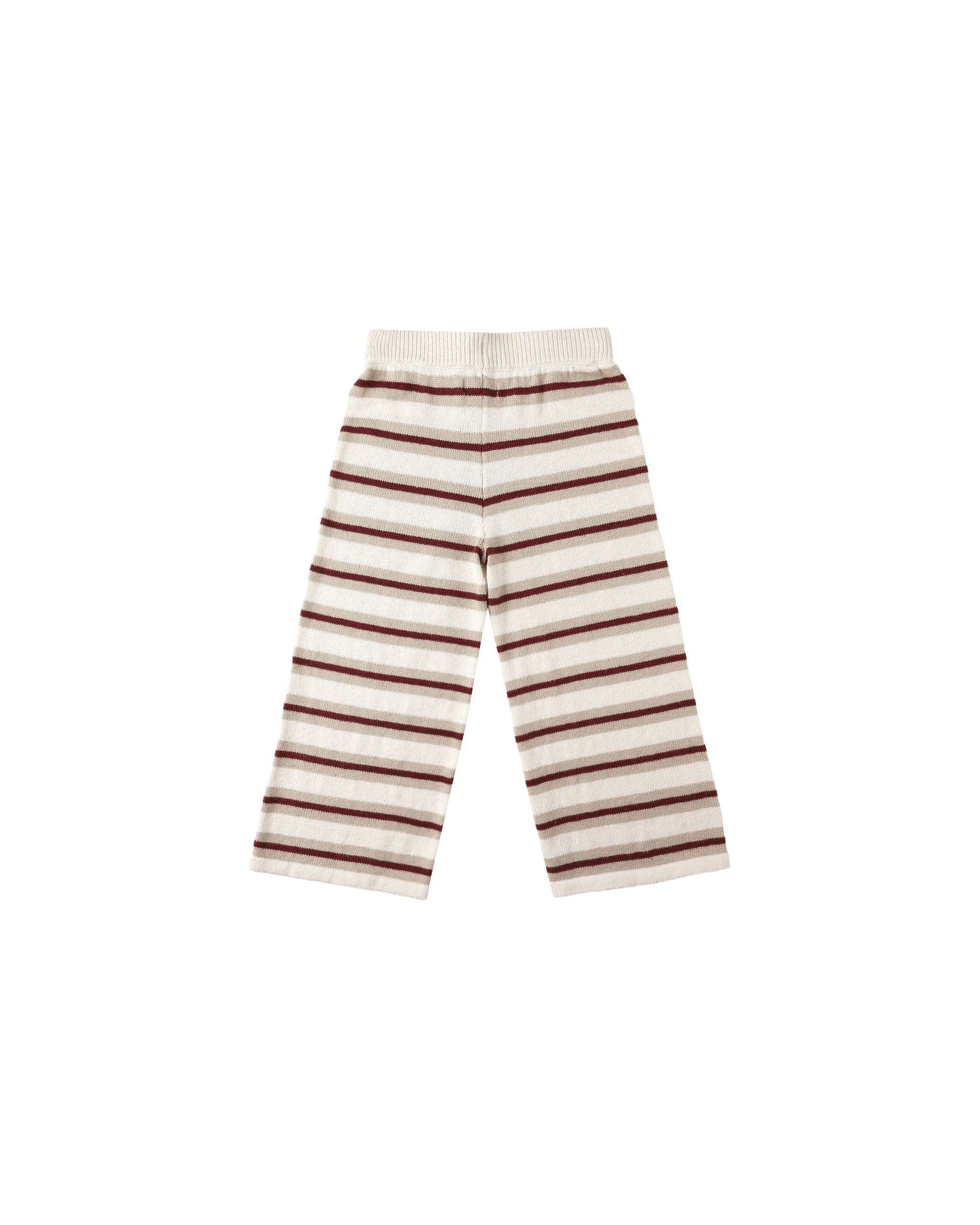 Boxy Crop Knit Tee + Wide Leg Pant || Autumn Stripe