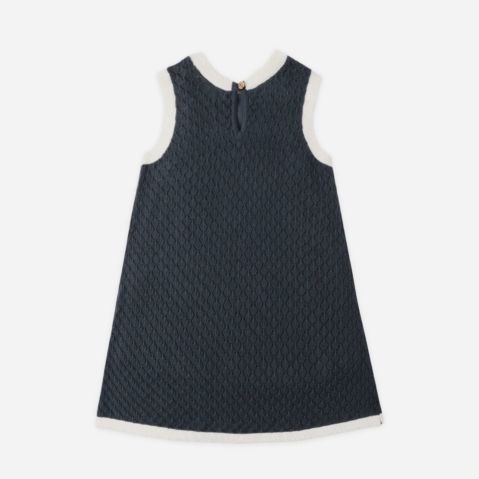 Crochet Tank Mini Dress | Navy