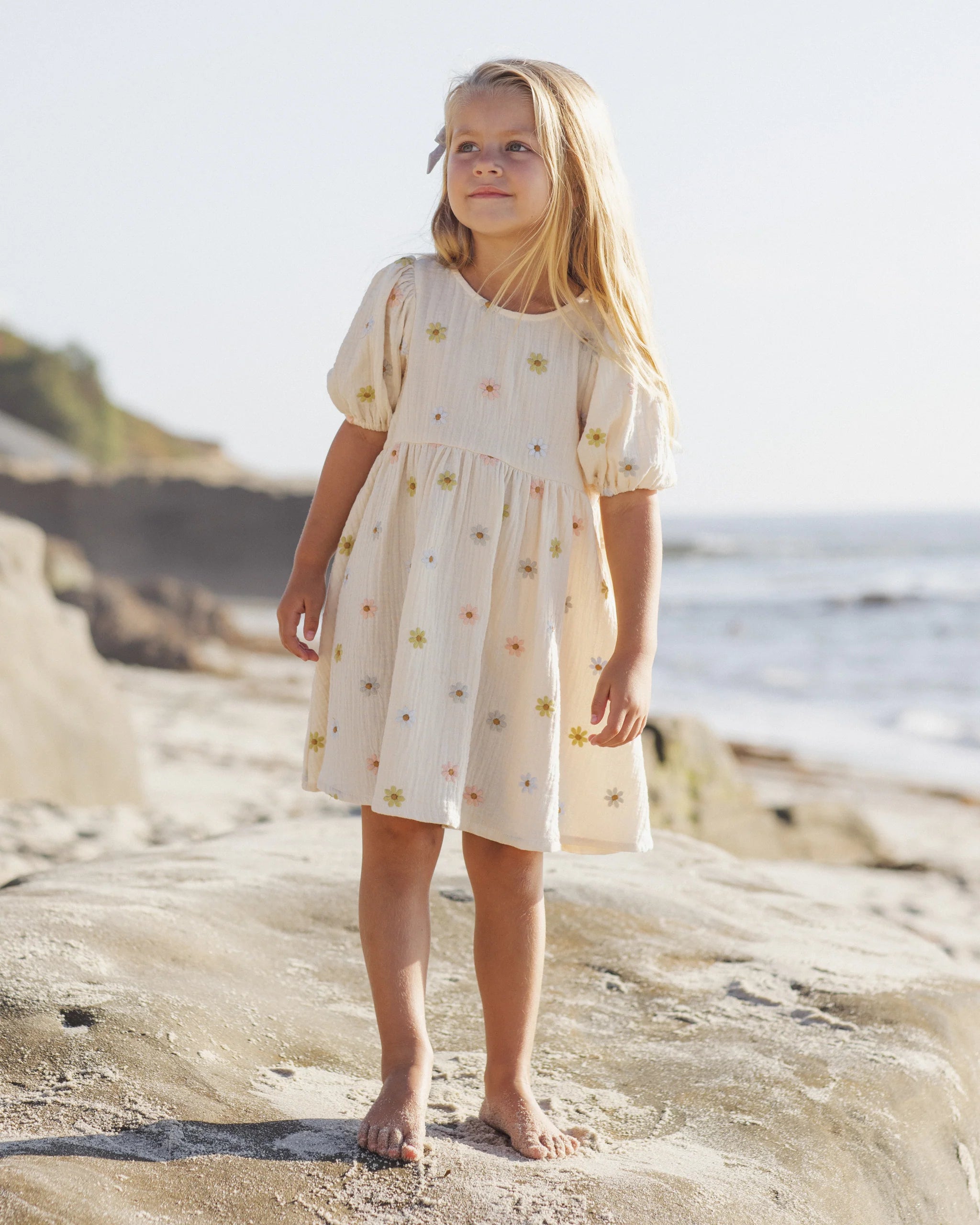 Marley Dress | Embroidered Daisy