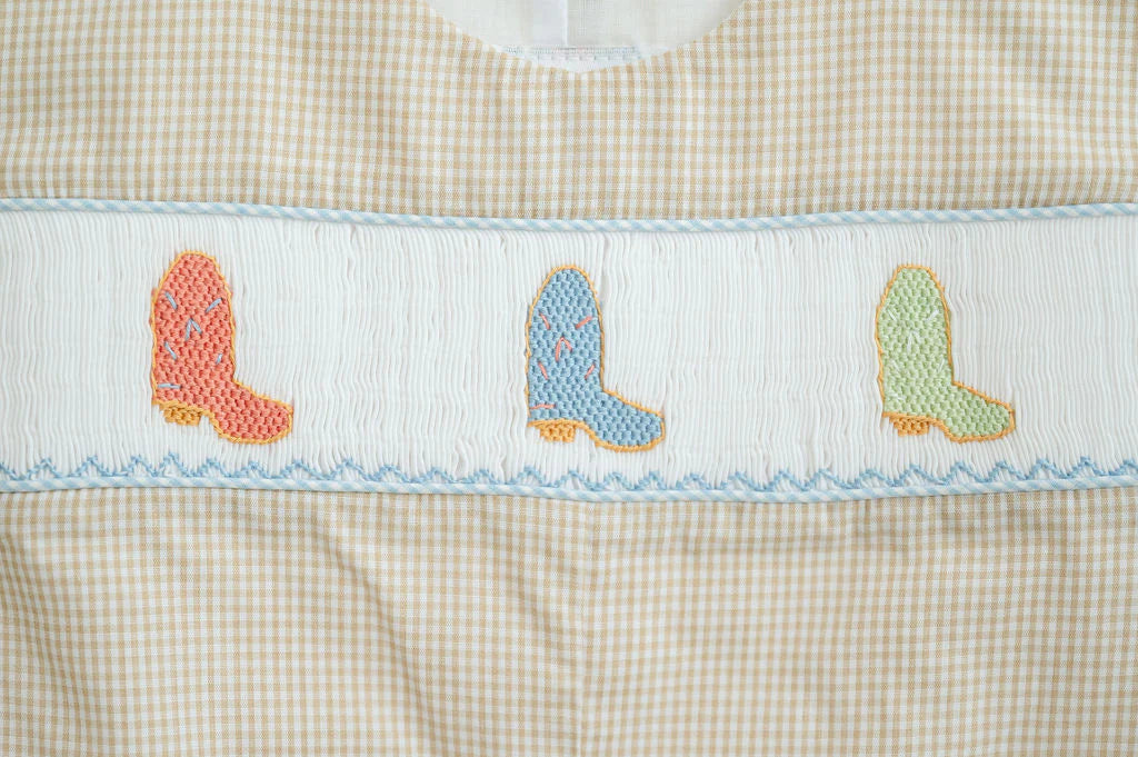 Cowboy Boots Smocked Henry Bubble