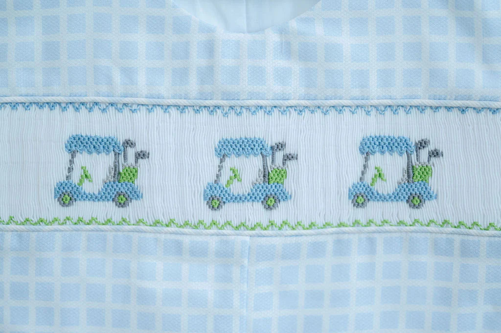Blue Golf Smocked Henry Bubble