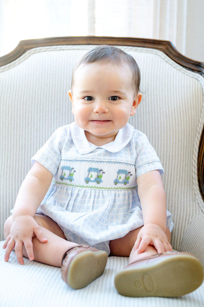 Blue Golf Smocked Henry Bubble