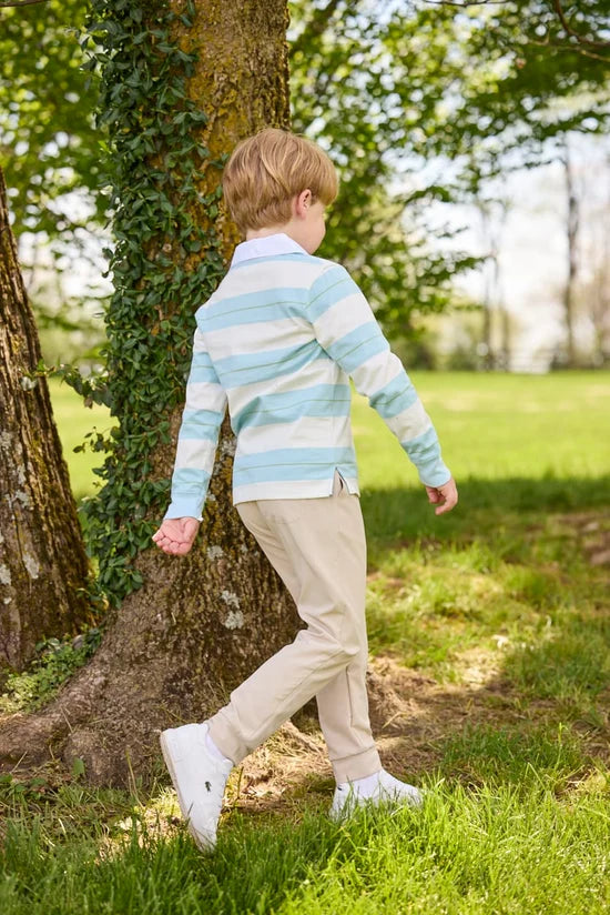 Rugby Polo- Fondren Stripe