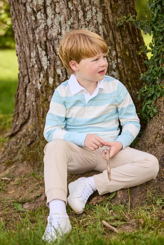 Rugby Polo- Fondren Stripe