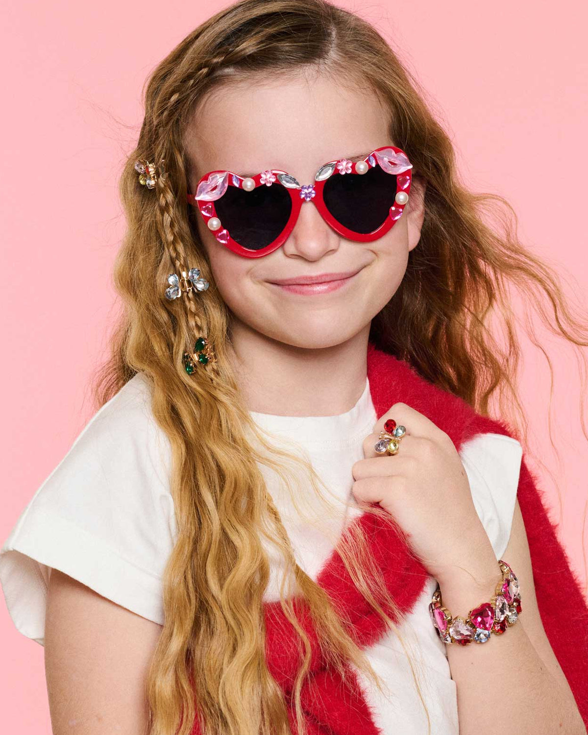 Heartfelt Sparkle Gemify™ Sunglasses + Case