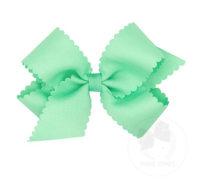 Medium Scalloped Edge Grosgrain Bow