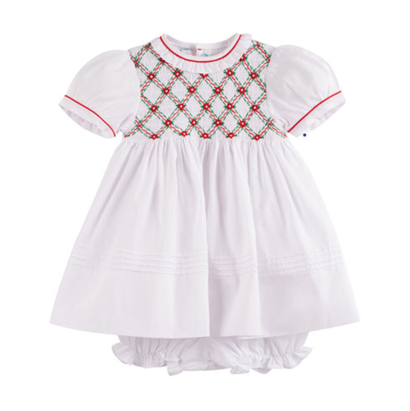 Floral Smocked Holiday Dress