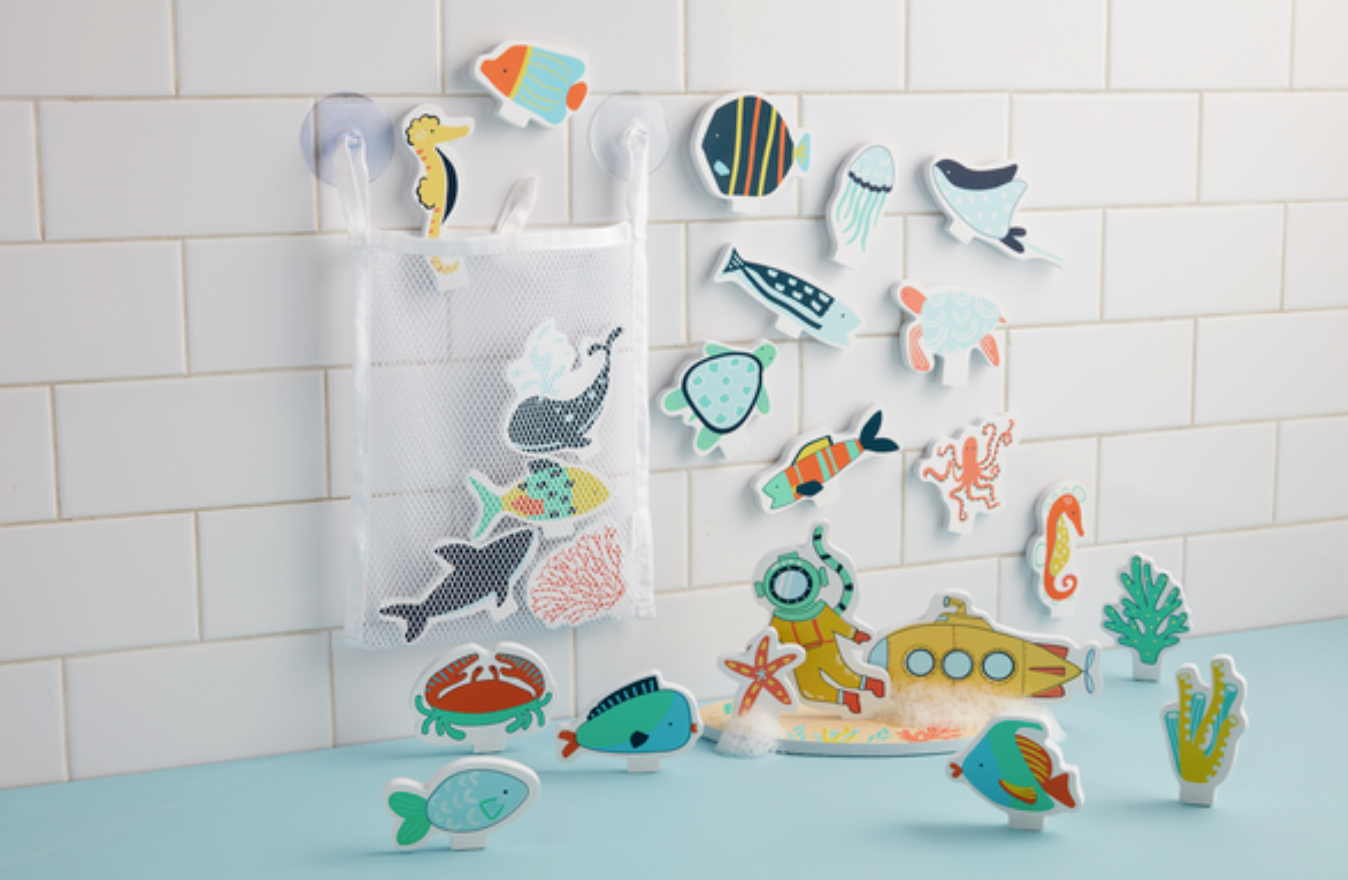 Ocean Bath Toy Stickable