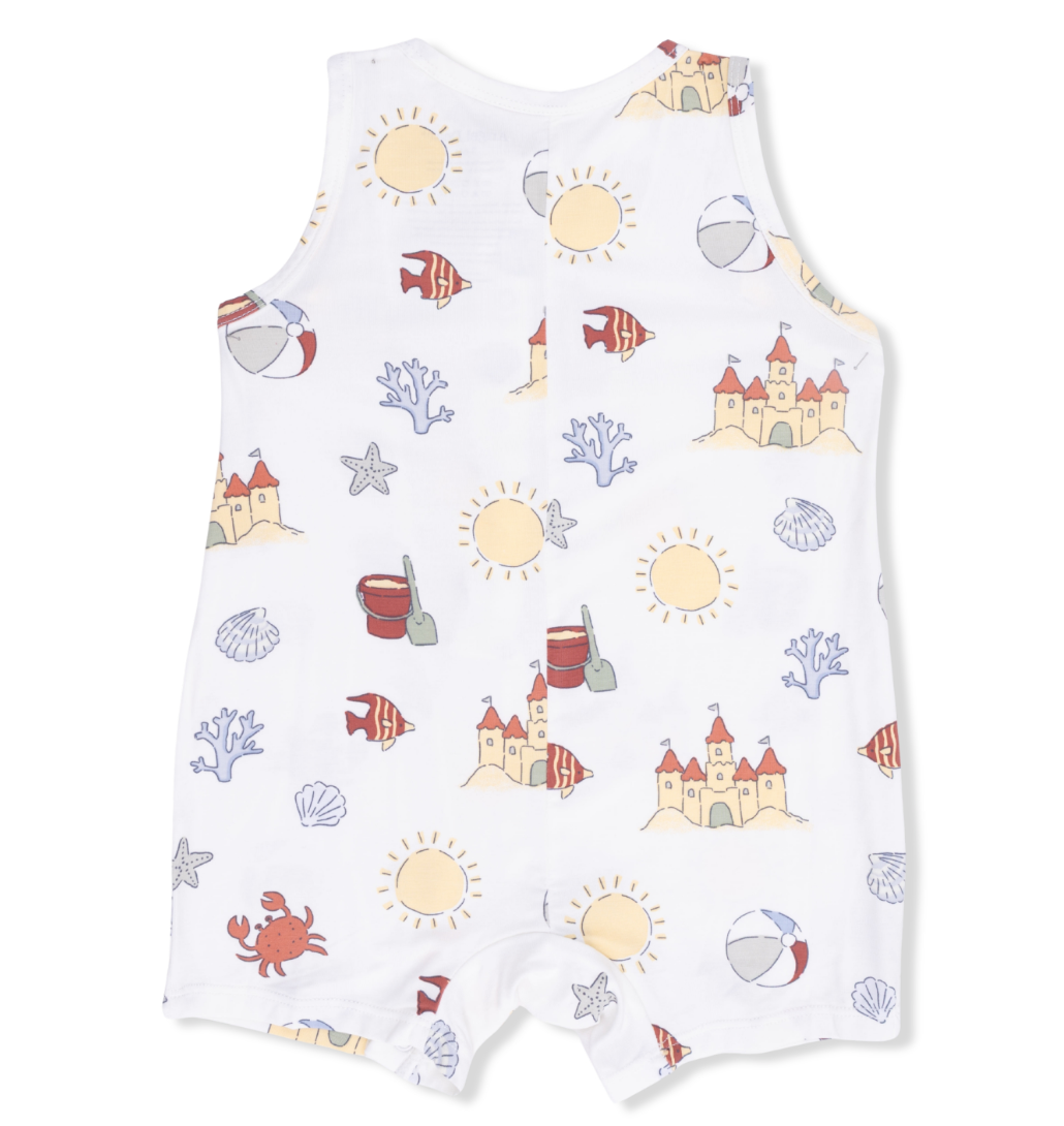Sunny Sandcastles Sleeveless Shortie Romper