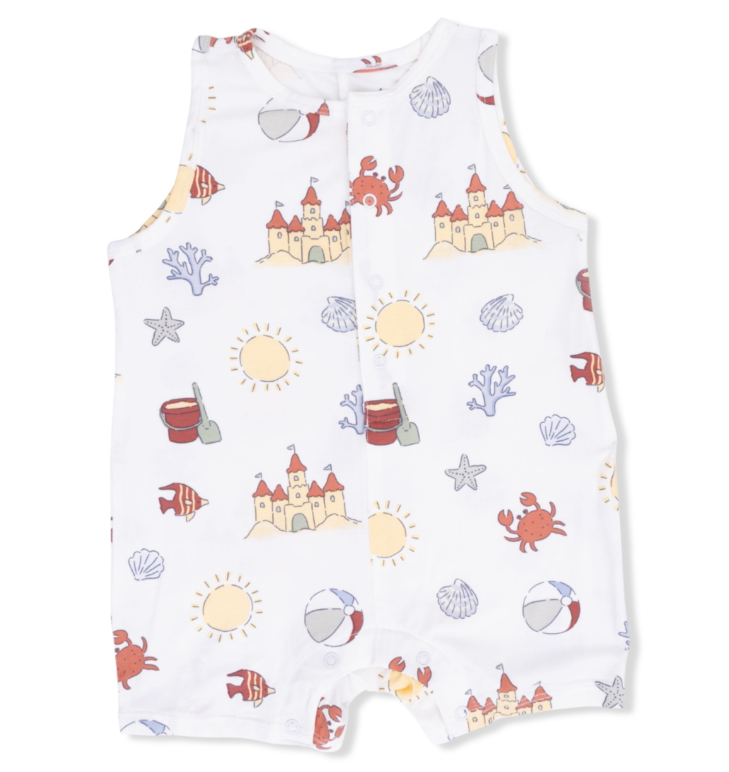 Sunny Sandcastles Sleeveless Shortie Romper