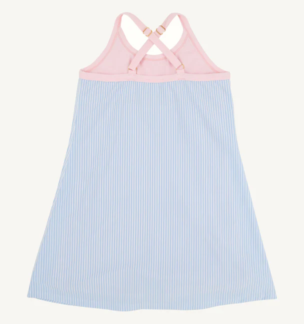 Prepletic™ Little Miss Tennis Dress- Beale Street Blue Seersucker