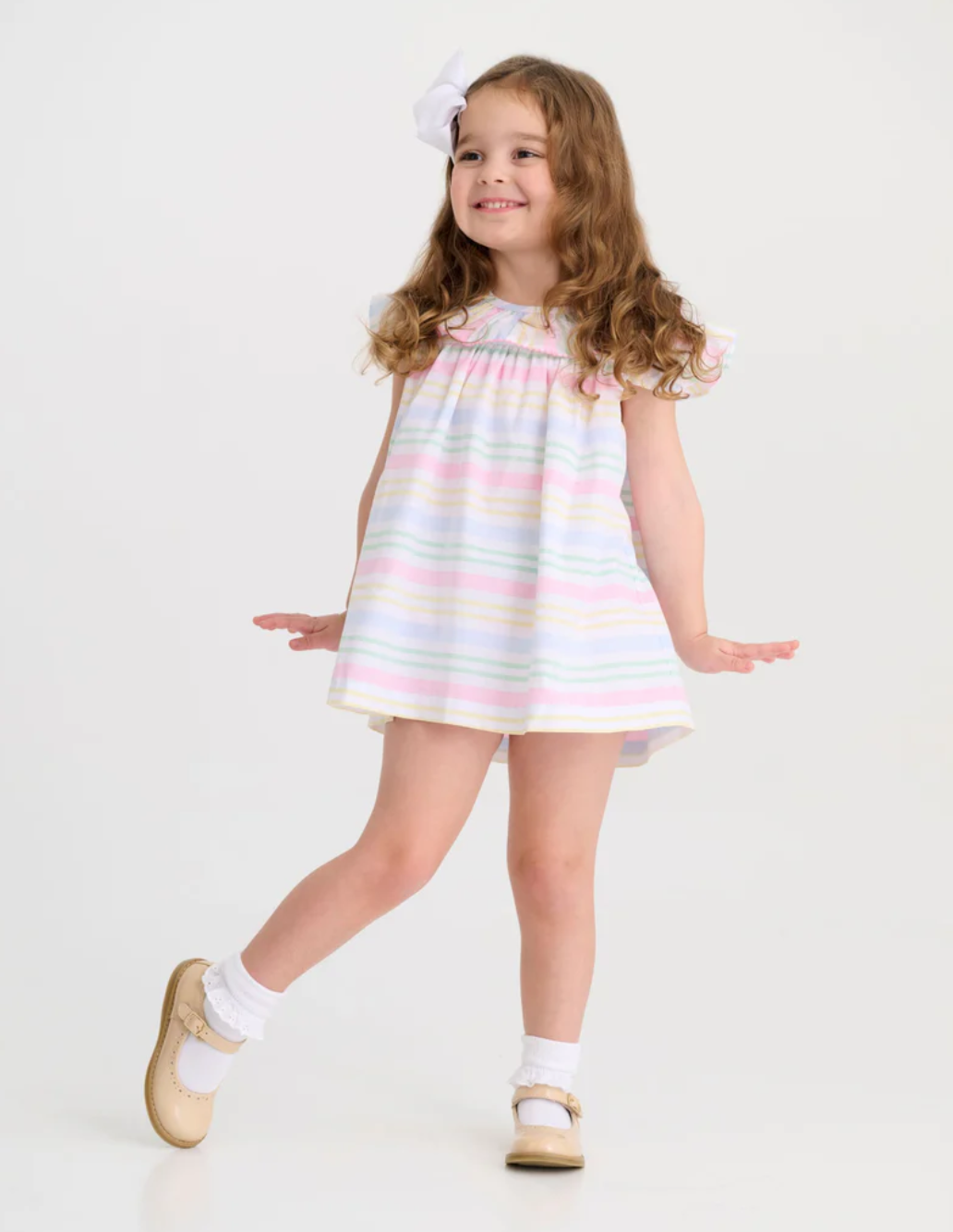 Dorothy Day Dress- San Antonio Stripe