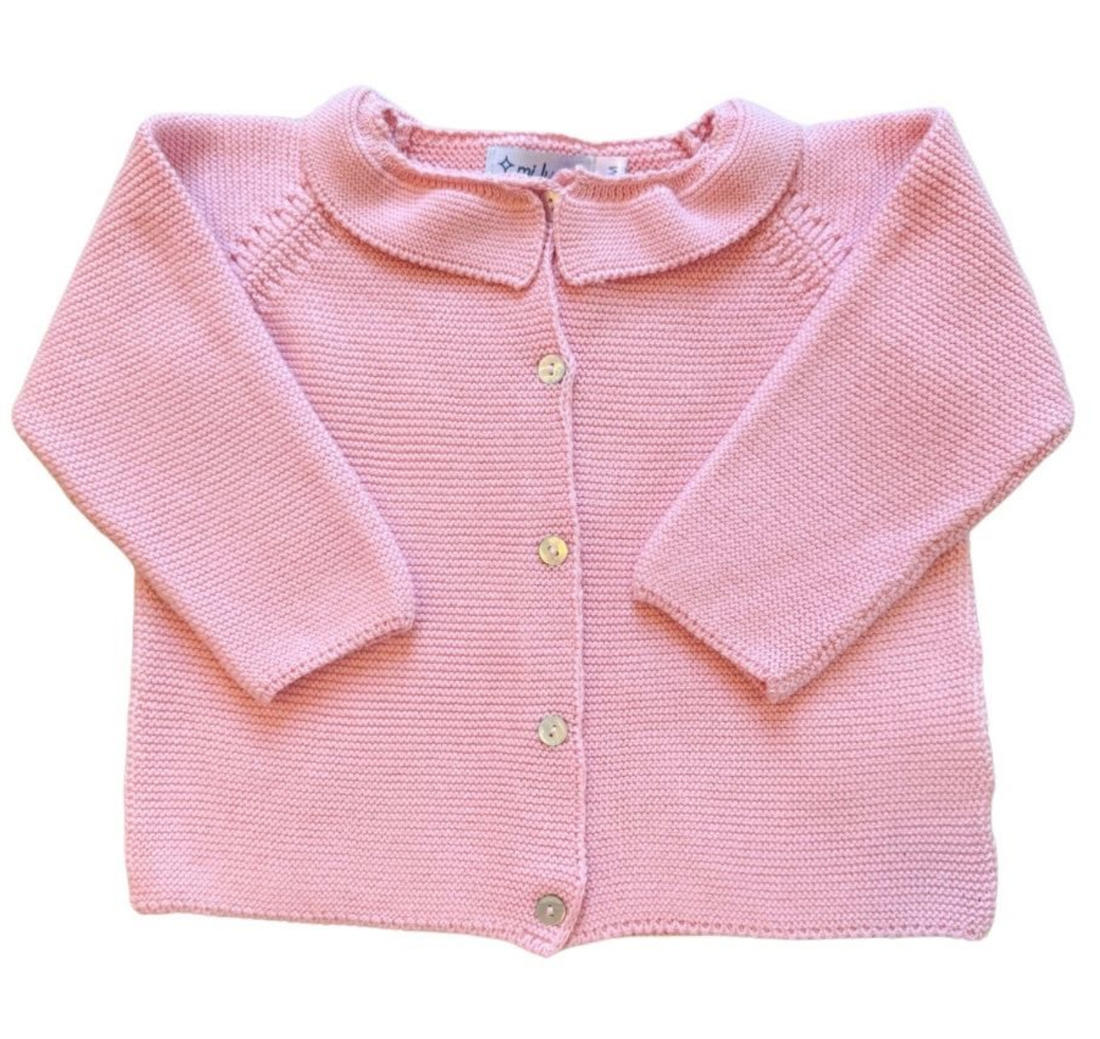 Peony Pink Ruffle Cowboy Boot Cardigan