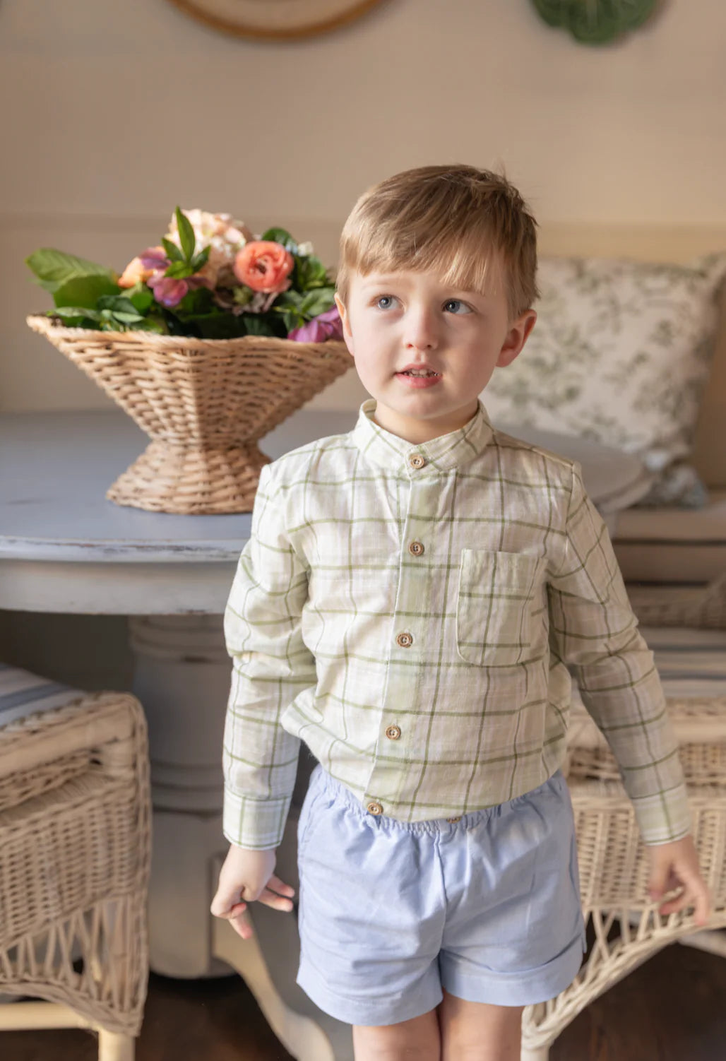 Arthur Long Sleeve Shirt - Meadow Plaid