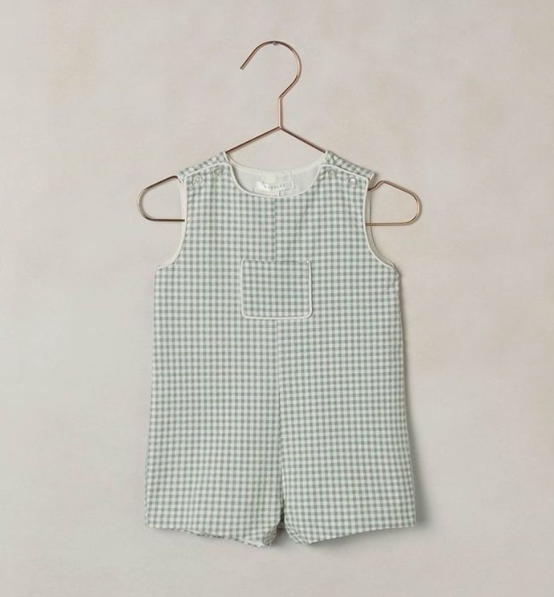 GEORGIE ROMPER | EUCALYPTUS CHECK