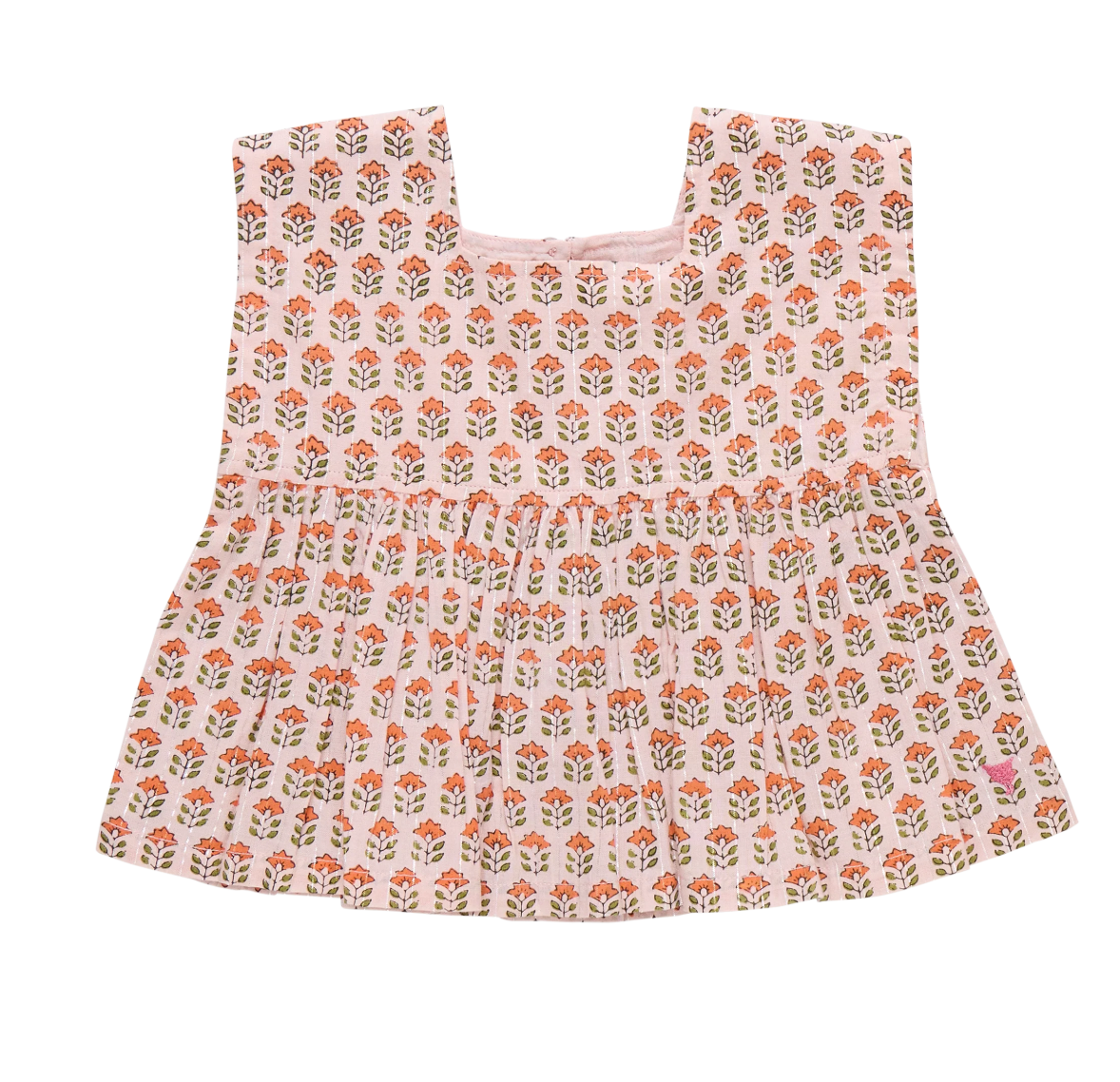 Kamari Top + Jules Short Set- Pink Prairie Block