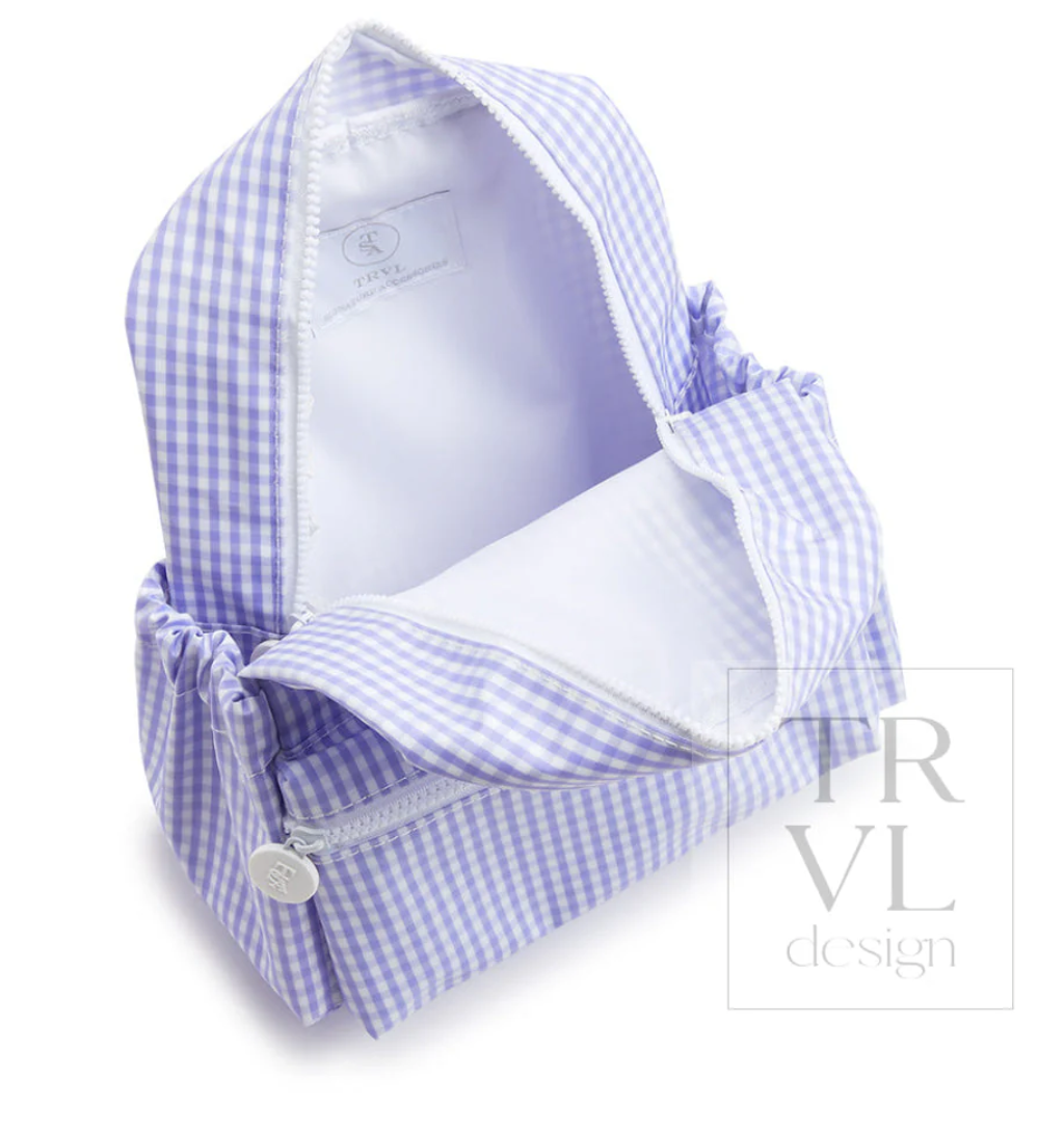 Lilac Gingham Mini Backpacker