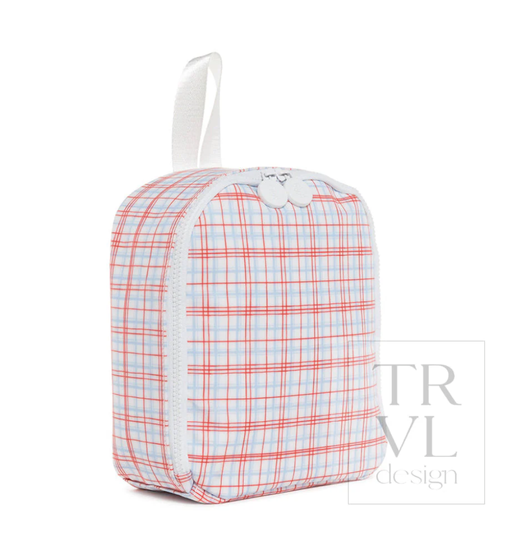 Bring It Lunch Bag- Classic Red Plaid