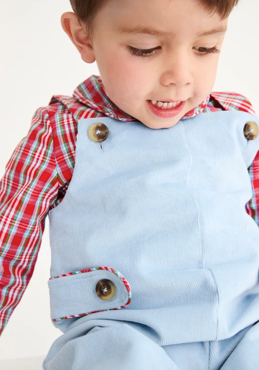 Peter Pant Collar Shirt- Woodspoint Plaid