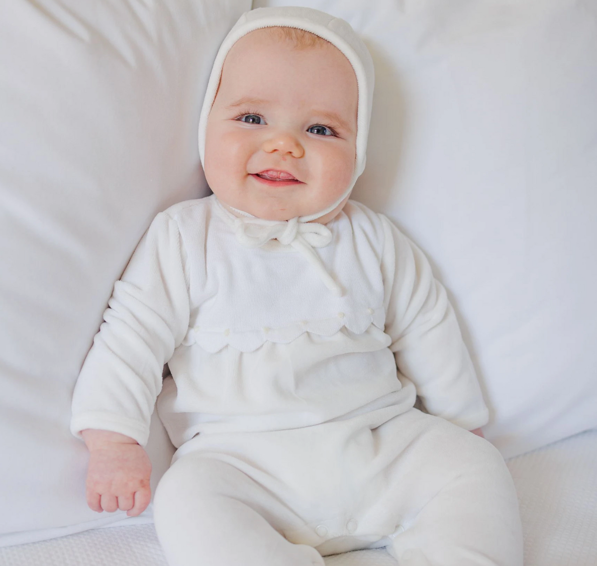 Dressy Velour Romper with Hat