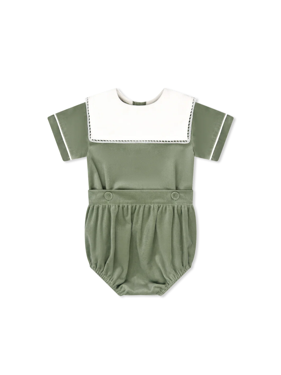 Christian Button On- Leyland Green Velvet