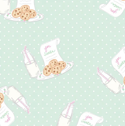 Sweet Pea Pj Set- Baking Spirits Bright Pensacola Pink