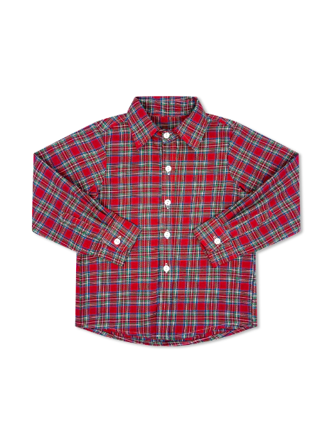 Brees Button Down- Woodstock Plaid