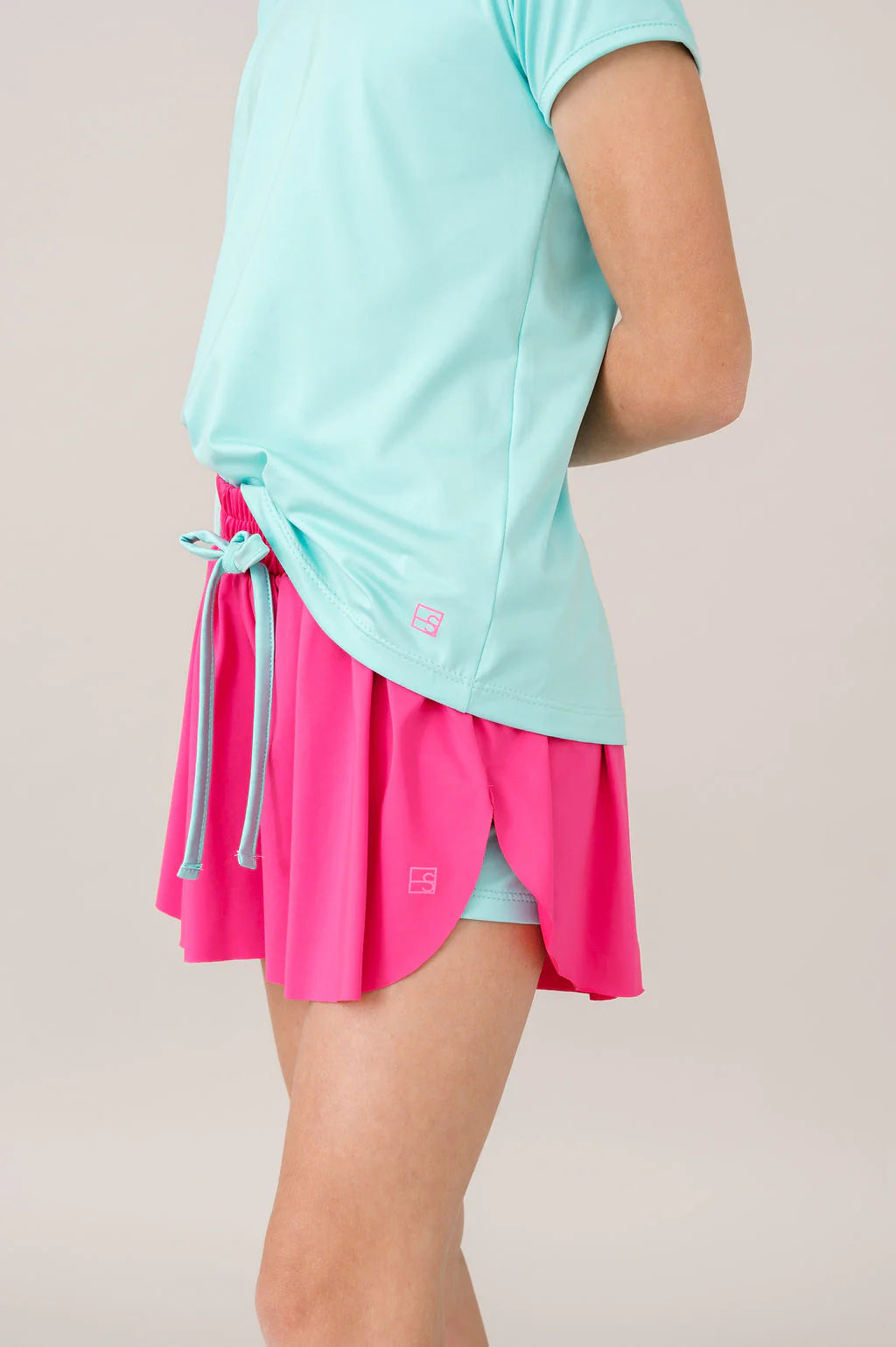 Tatum Short - Power Pink, Totally Turquoise