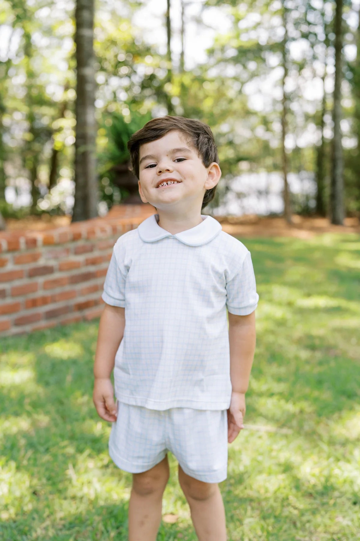 Sibley Short Set- Cornflower Check