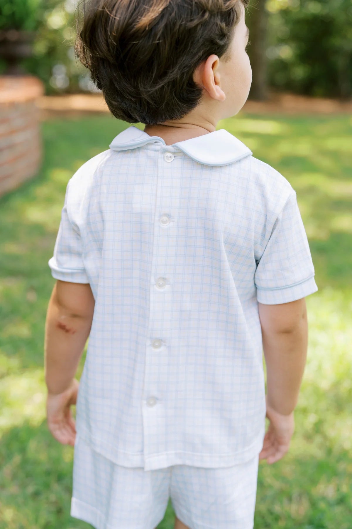 Sibley Short Set- Cornflower Check