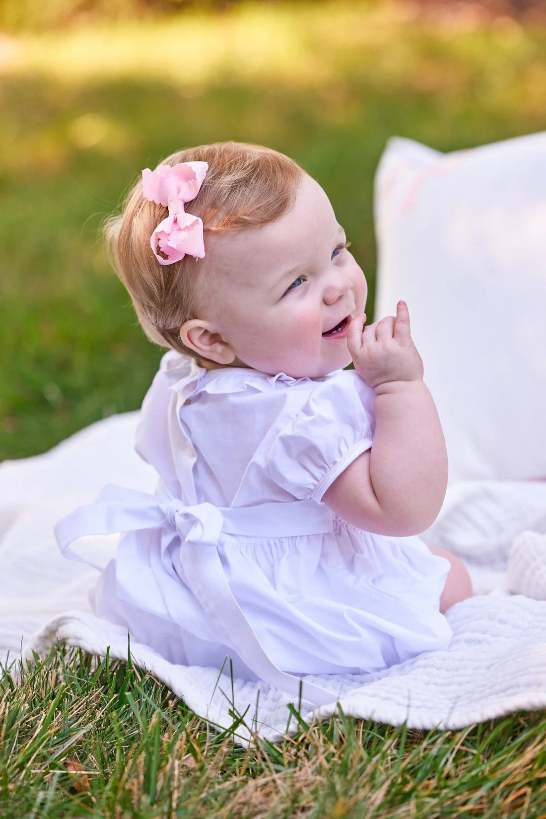 Smocked Claiborne Bubble - Rosebuds