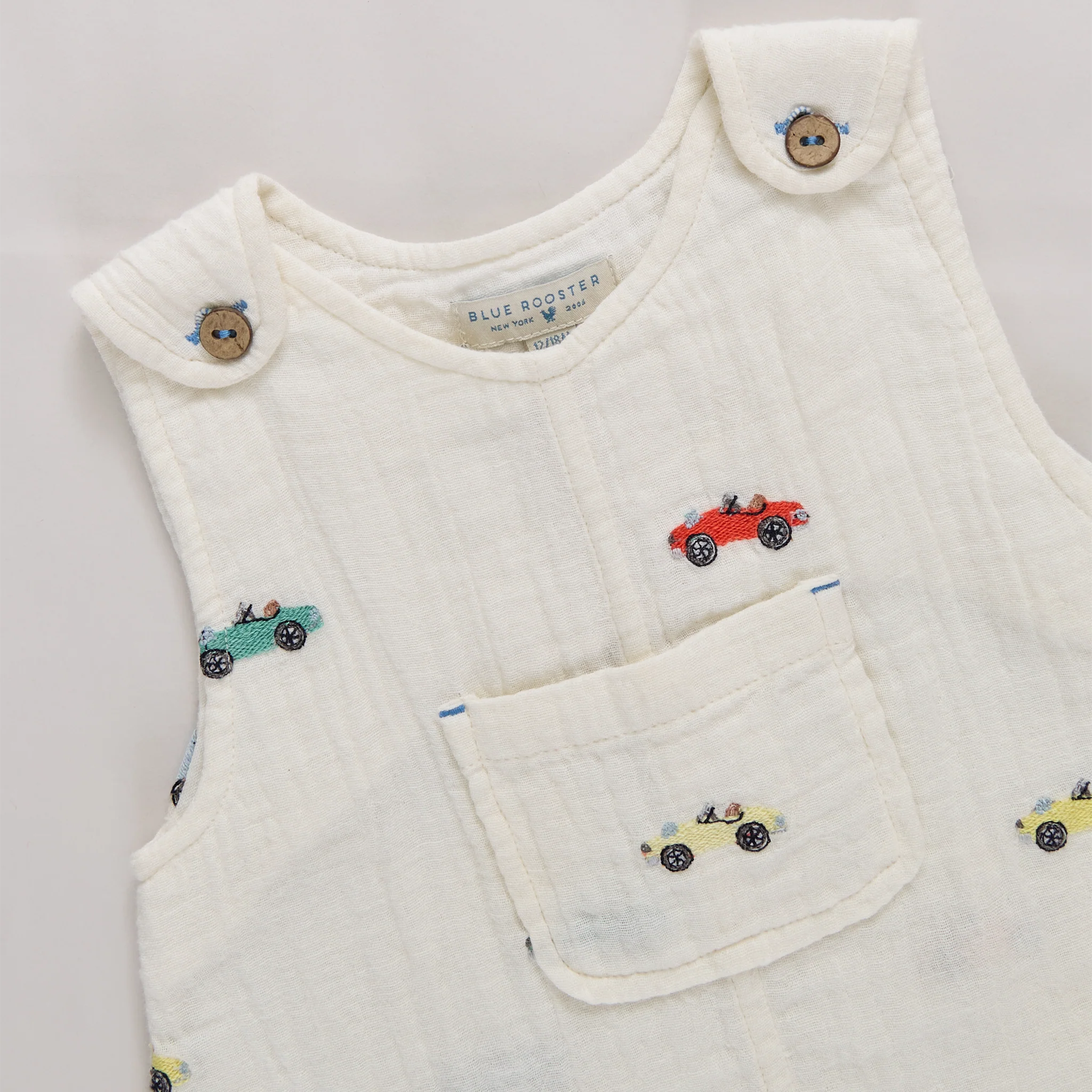 baby boys noah jumper- vintage car embroidery