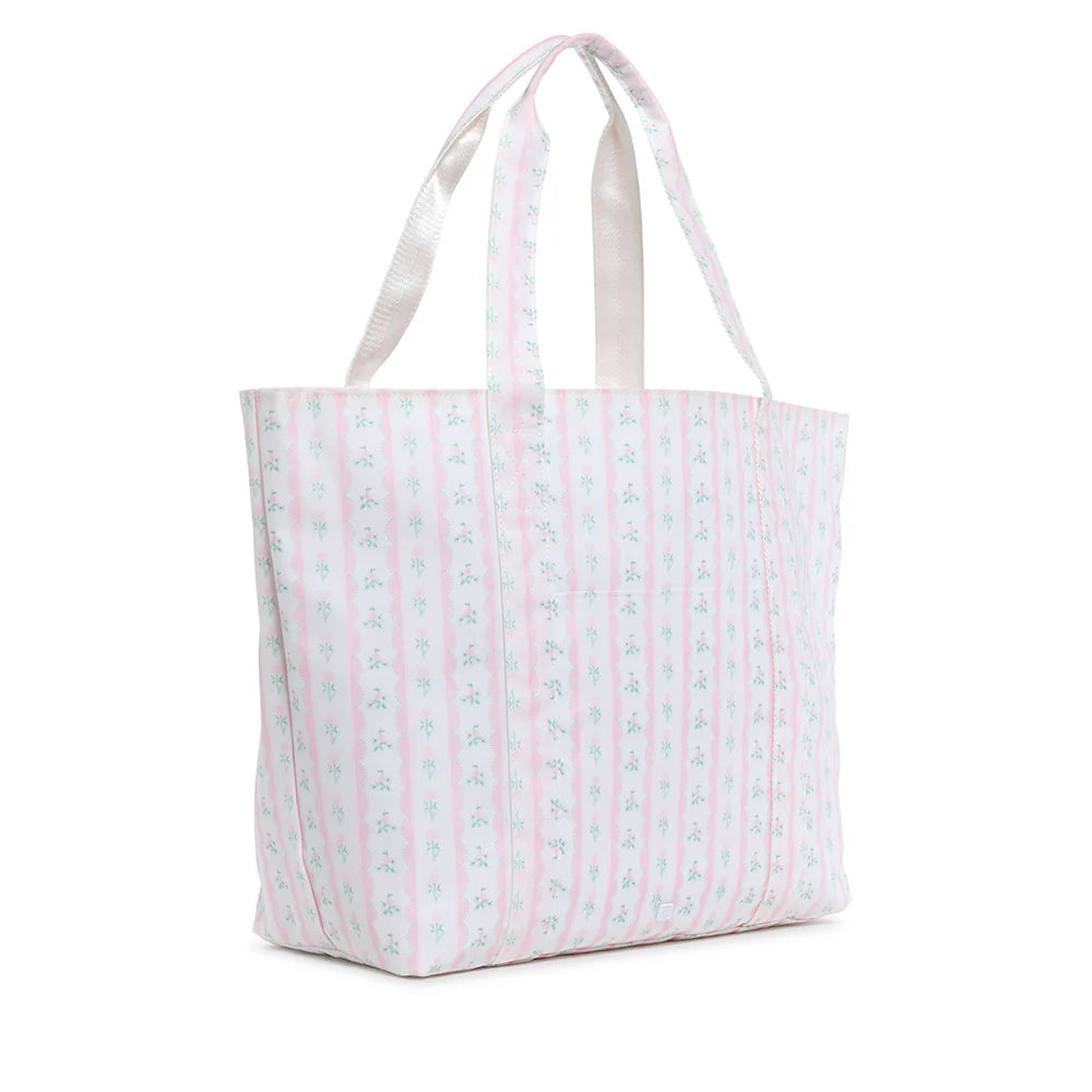 Jumbo Tote- Ribbon Floral Pink