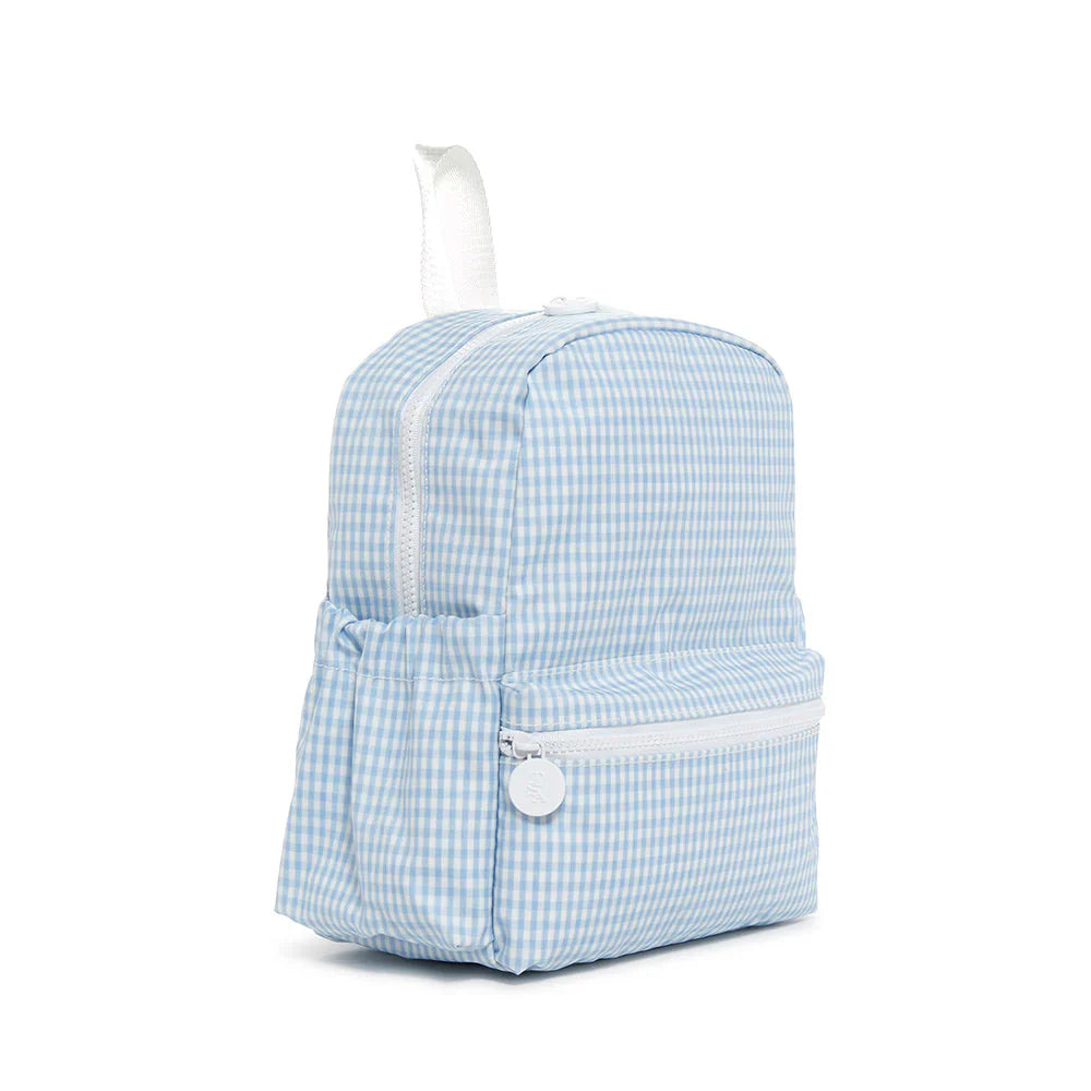 Mist Gingham Mini Backpacker