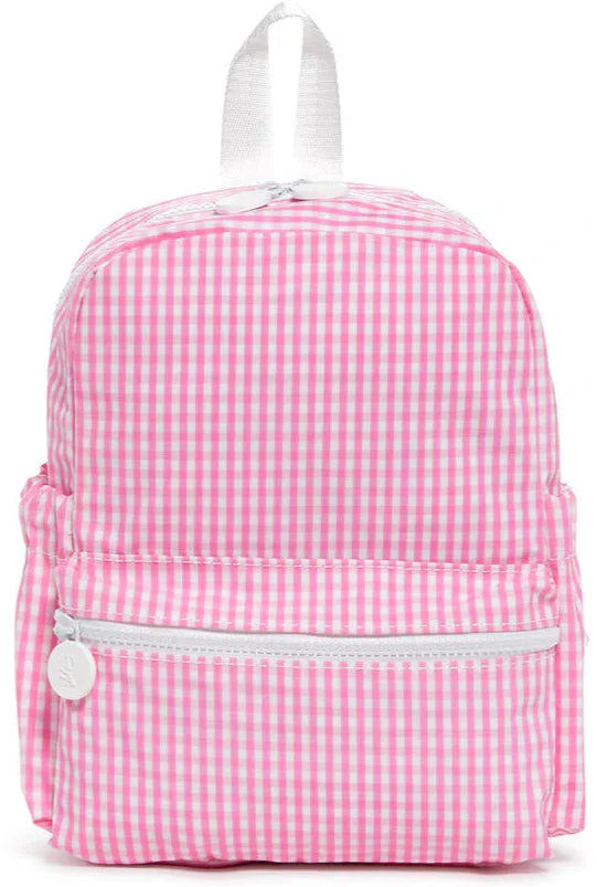 Pink Gingham Mini Backpacker