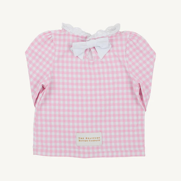 Winnie's Wave Spotter Swim Shirt- Ping Greenbriar Gingham