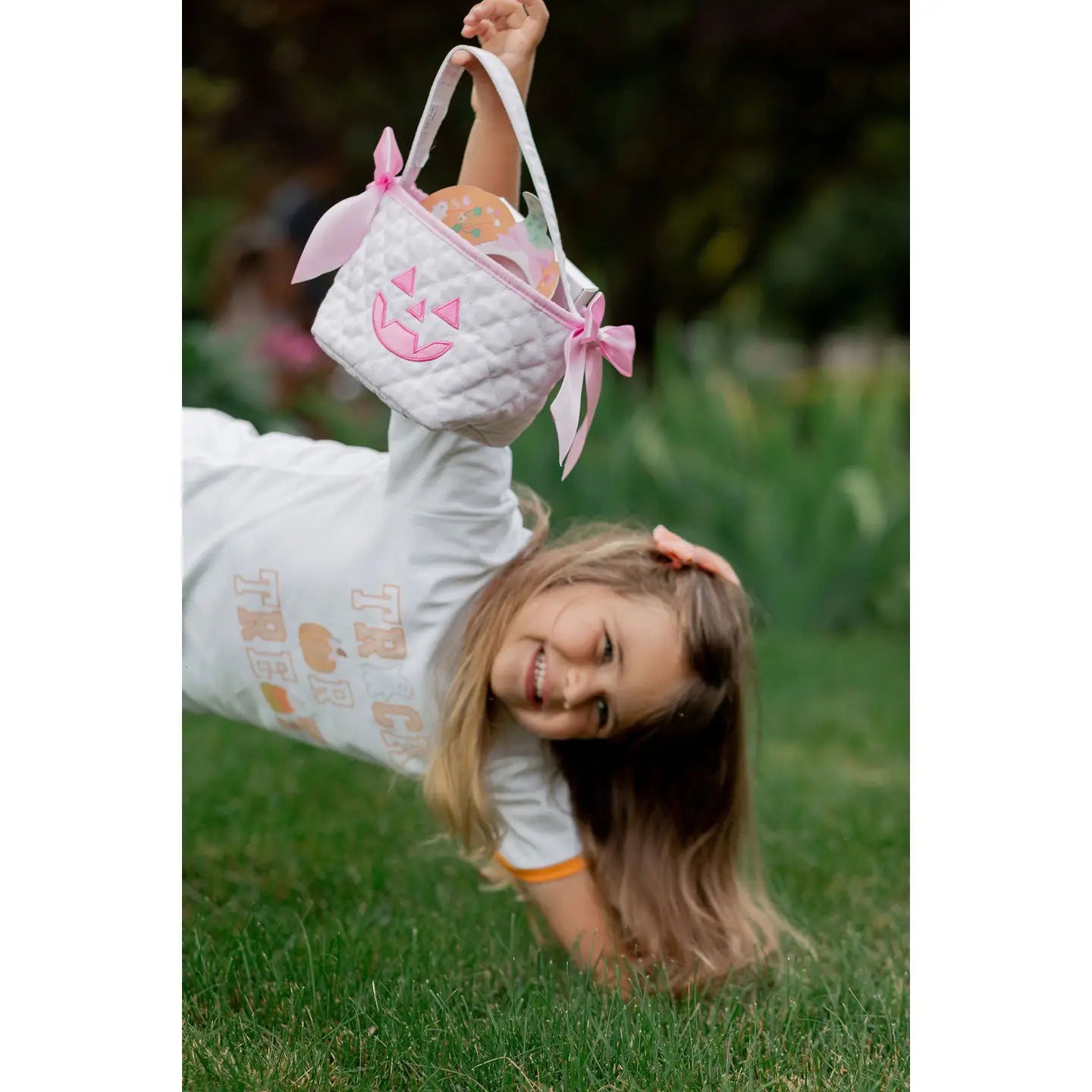 Petite Pumpkin Tote- Pink