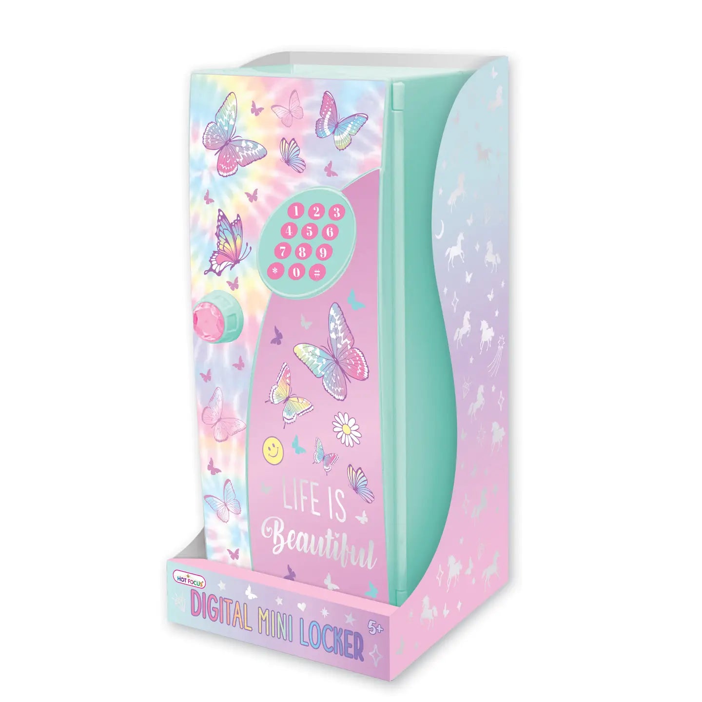 Digital Mini Locker- Tie Dye Butterfly