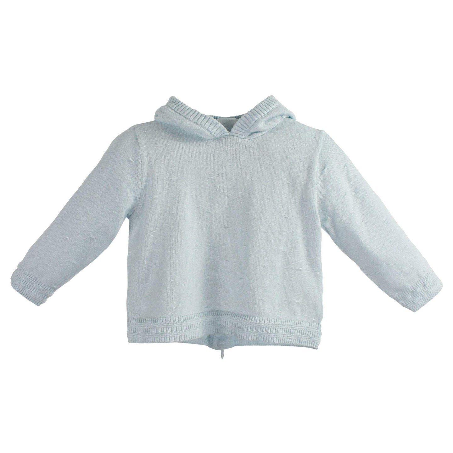 Back Zip Hooded Cardigan