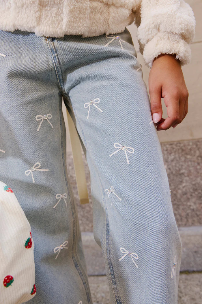 Crystal Bow Jeans
