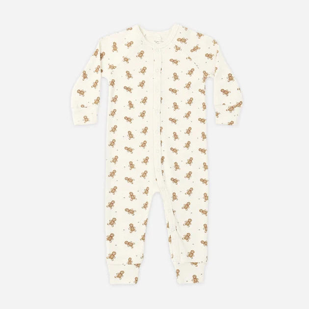 Organic Long John PJ- Gingerbread