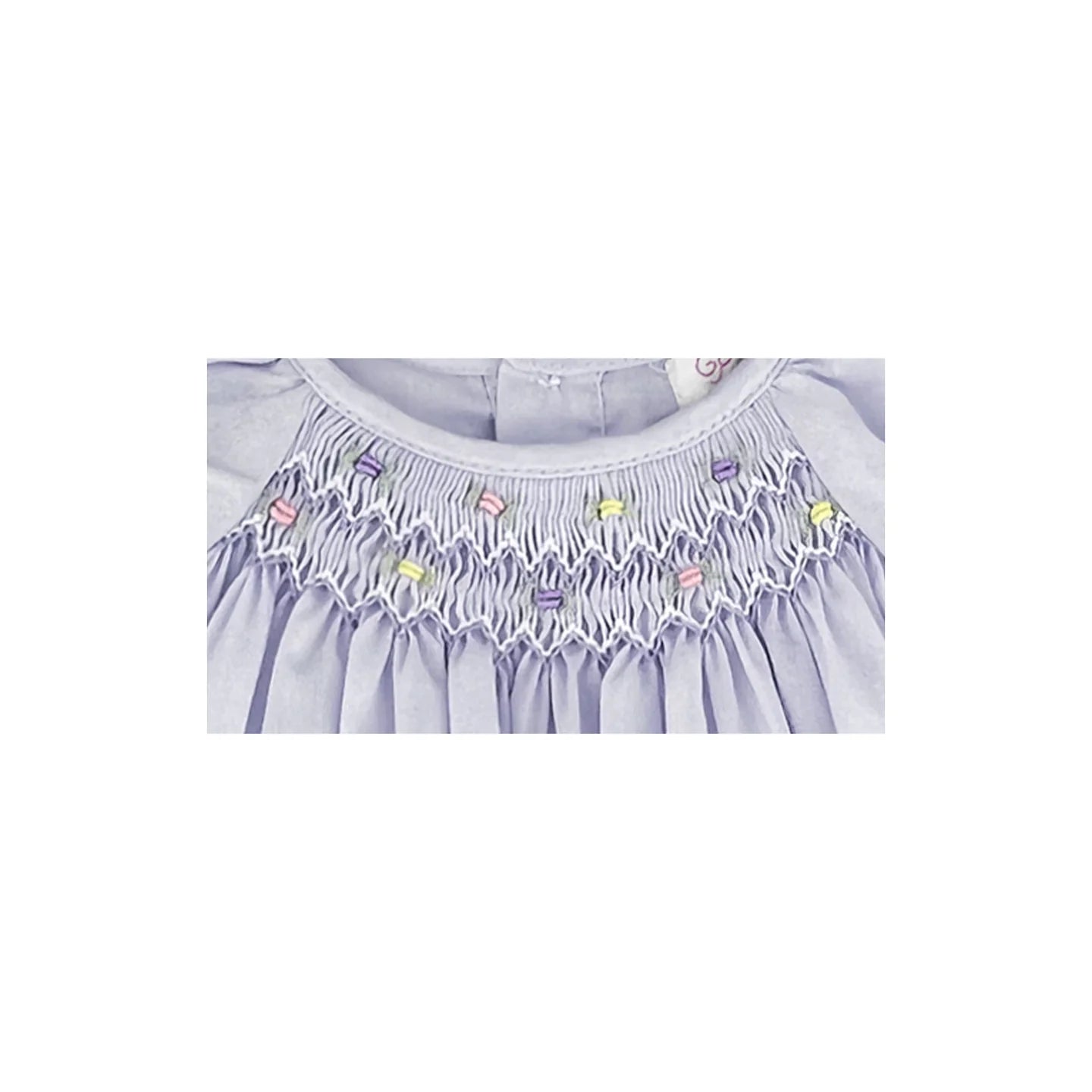 Embroidered Hem Lavender Daygown