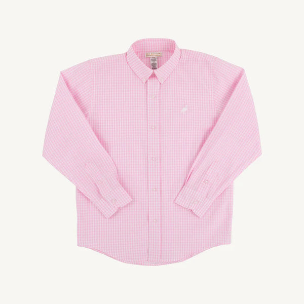 Dean's List Dress Shirt- Pink Greenbriar Gingham