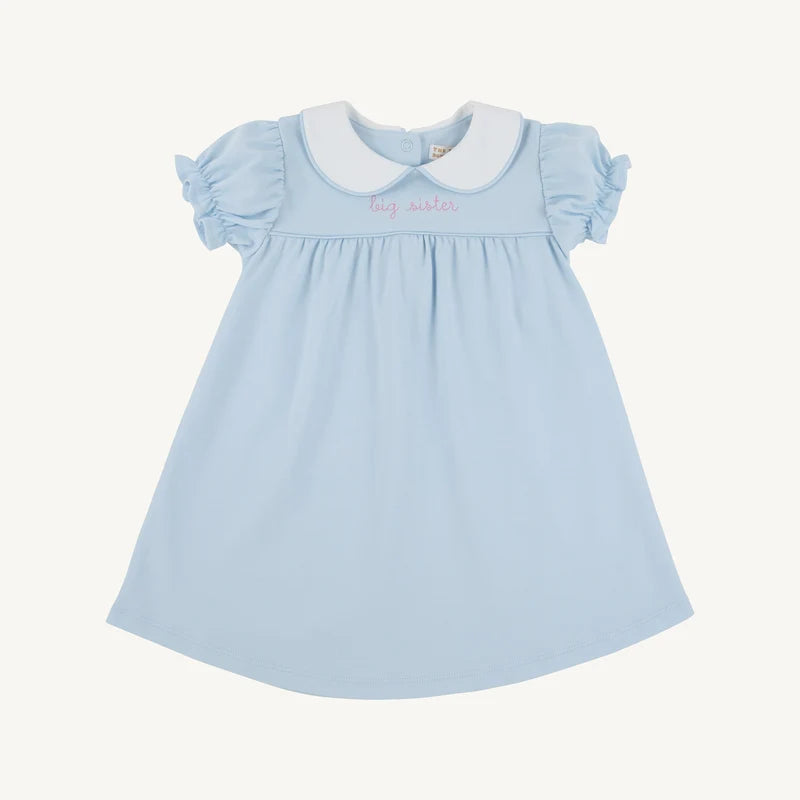 Blue Holly Day Dress- Big Sister