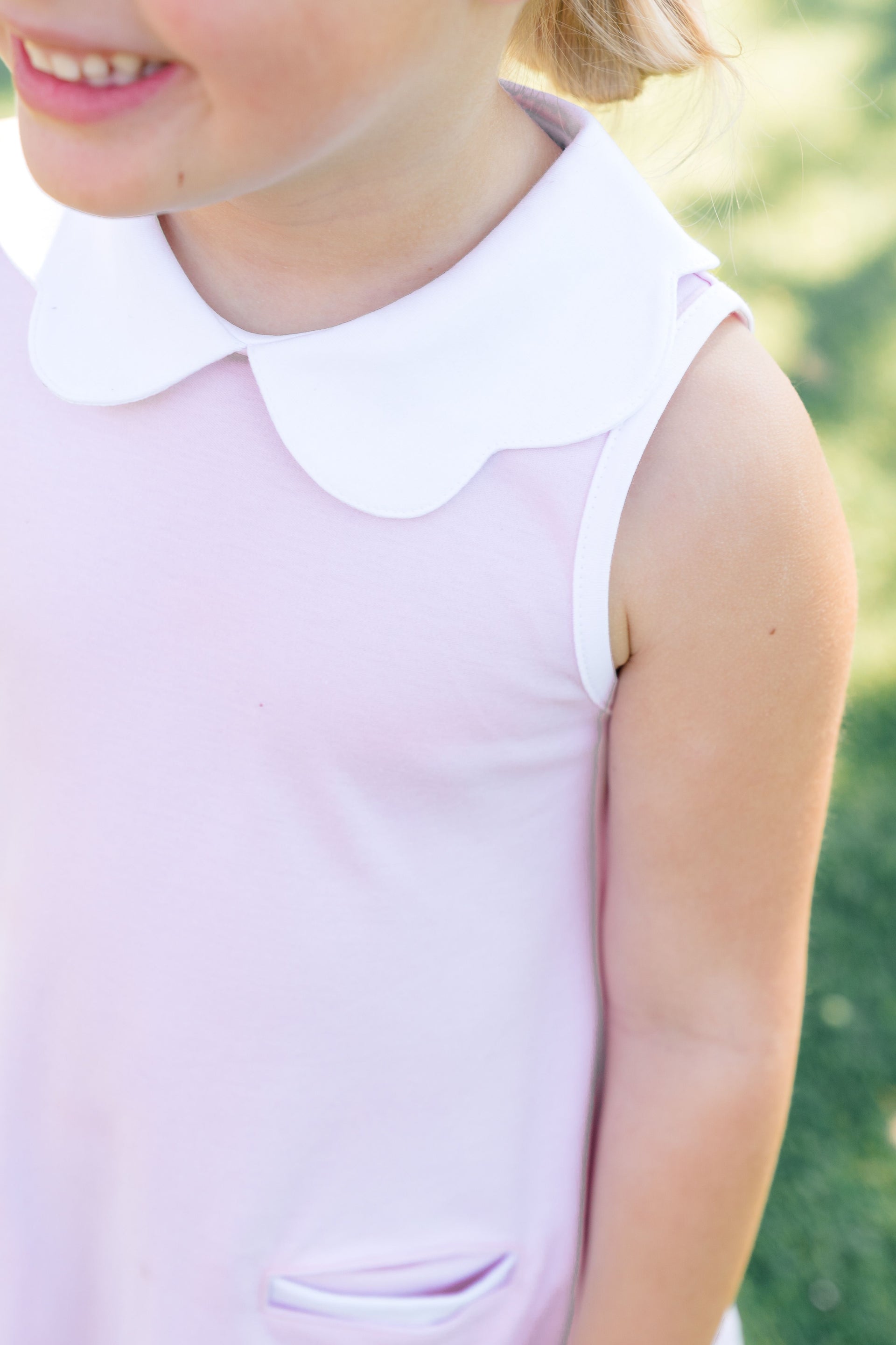 Pink Scalloped Dress