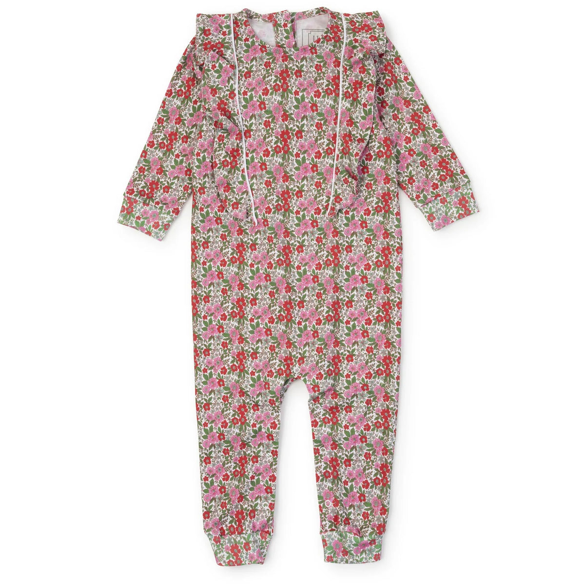 Evelyn Girls' Romper - Floral Noel