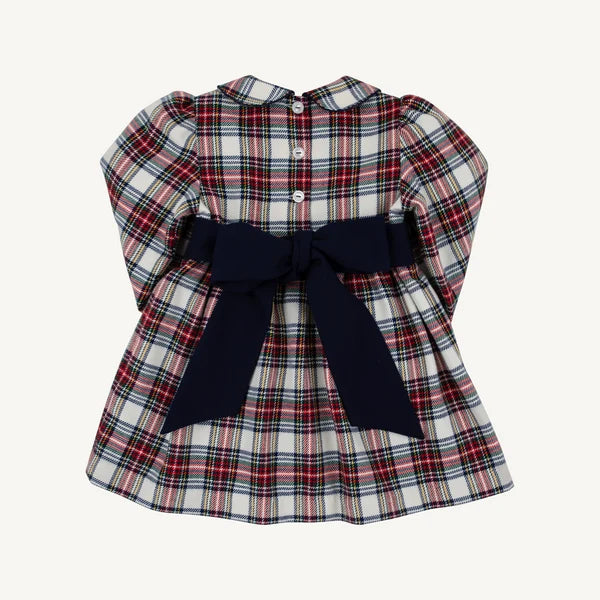 Long Sleeve Cindy Lou Sash Dress- Paris Pike Plaid