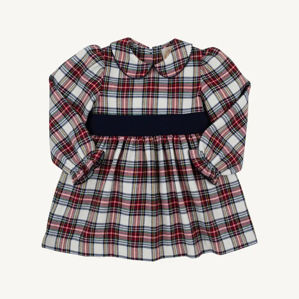 Long Sleeve Cindy Lou Sash Dress- Paris Pike Plaid