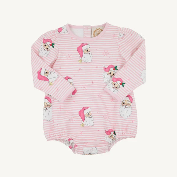 Long Sleeve Penny's Play Bubble- Dear Santa PBP Stripe